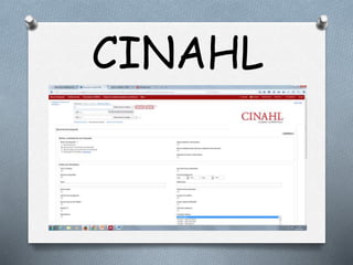 CINAHL
 