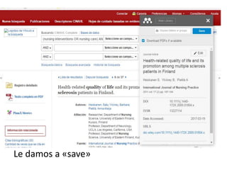 Le damos a «save»
 