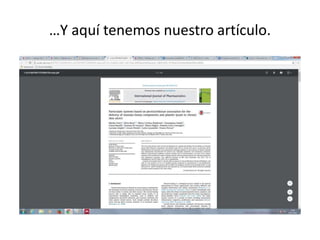 …Y aquí tenemos nuestro artículo.
 