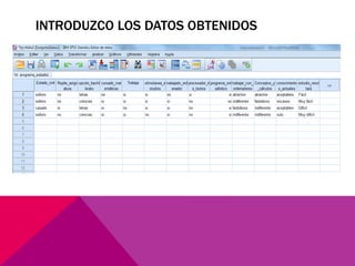 INTRODUZCO LOS DATOS OBTENIDOS
 