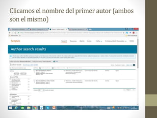 Clicamosel nombredel primerautor(ambos
sonel mismo)
 