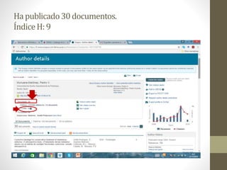 Hapublicado30documentos.
ÍndiceH:9
 