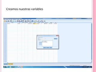 Creamos nuestras variables
 