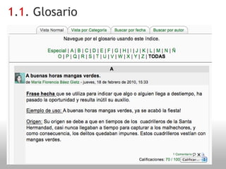 1 . 1 . Glosario 