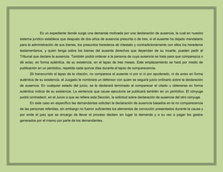 Tarea sobre declaracion de ausencia