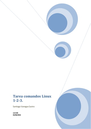 Tarea comandos Linux
1-2-3.
Santiago Vanegas Castro
smr126
02/06/2016
 