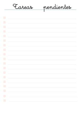 Tareas pendientes
 