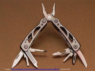 Fuente: https://pixabay.com/es/herramienta-multiusos-alicates-608013/. Licencia CCO
 
