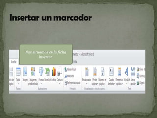 Nos situamos en la ficha
insertar.

 