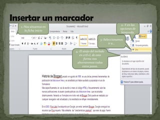 2.-Y en las
opciones de
búsqueda.

1.-Nos situamos en
la ficha inicio

3.-Seleccionamos
ir a…
4.-El atajo del teclado
en crtl+I, de esta
forma nos
ahorraremos todos
estos pasos.

 