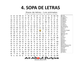 4. SOPA DE LETRAS