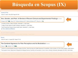 Búsqueda en Scopus (IX)
 