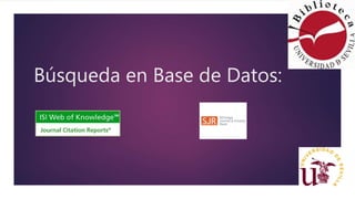Búsqueda en Base de Datos:
 