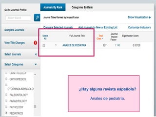 ¿Hay alguna revista española?
Anales de pediatría.
 
