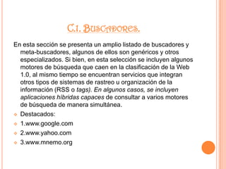 1. http://thinkfree.comB.6. Hojas de CálculoA continuación se presenta un listado de hojas de cálculo (spreadsheet) disponibles en la Web para realizar bases de datos, planillas, operaciones matemáticas, gráficos y otras tareas similares a las que ofrece el programa Excel de Microsoft Office.Destacados: