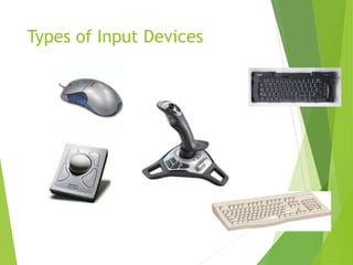 Types of Input Devices
 