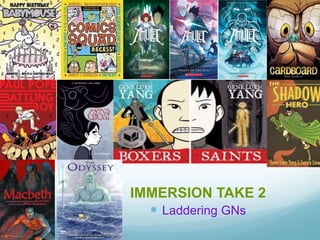 IMMERSION TAKE 2
 Laddering GNs
 
