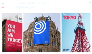 Color
20
use These are some examples of using our color ways in
the right way after following the rules
Intro Core palette Supportive palette Rules Use Misuse
 