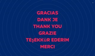 35
Gracias

Dank je

Thank you

Grazie

Teşekkür ederim

Merci
 