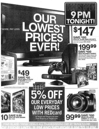 Black Friday Target Ad Scan