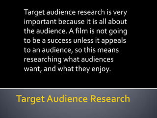 Target audience research
