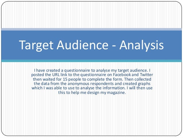 at target audience analysis target audiences examples
