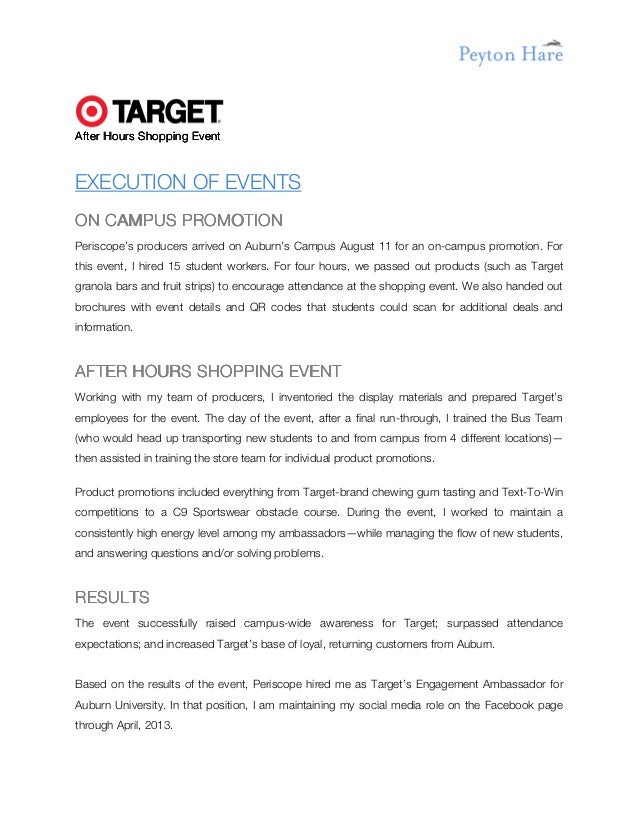 target case study