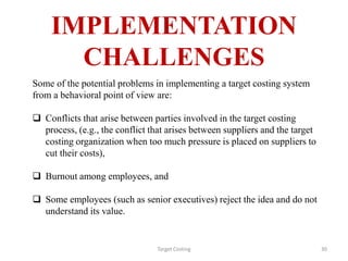Target Costing | PPTX