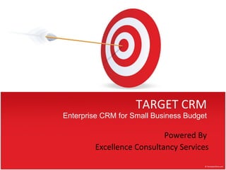 TARGET CRM Powered By Enterprise CRM for Small Business Budget    Excellence Consultancy Services 