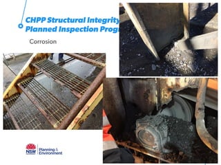 Corrosion
21
CHPP Structural Integrity
Planned Inspection Program
 