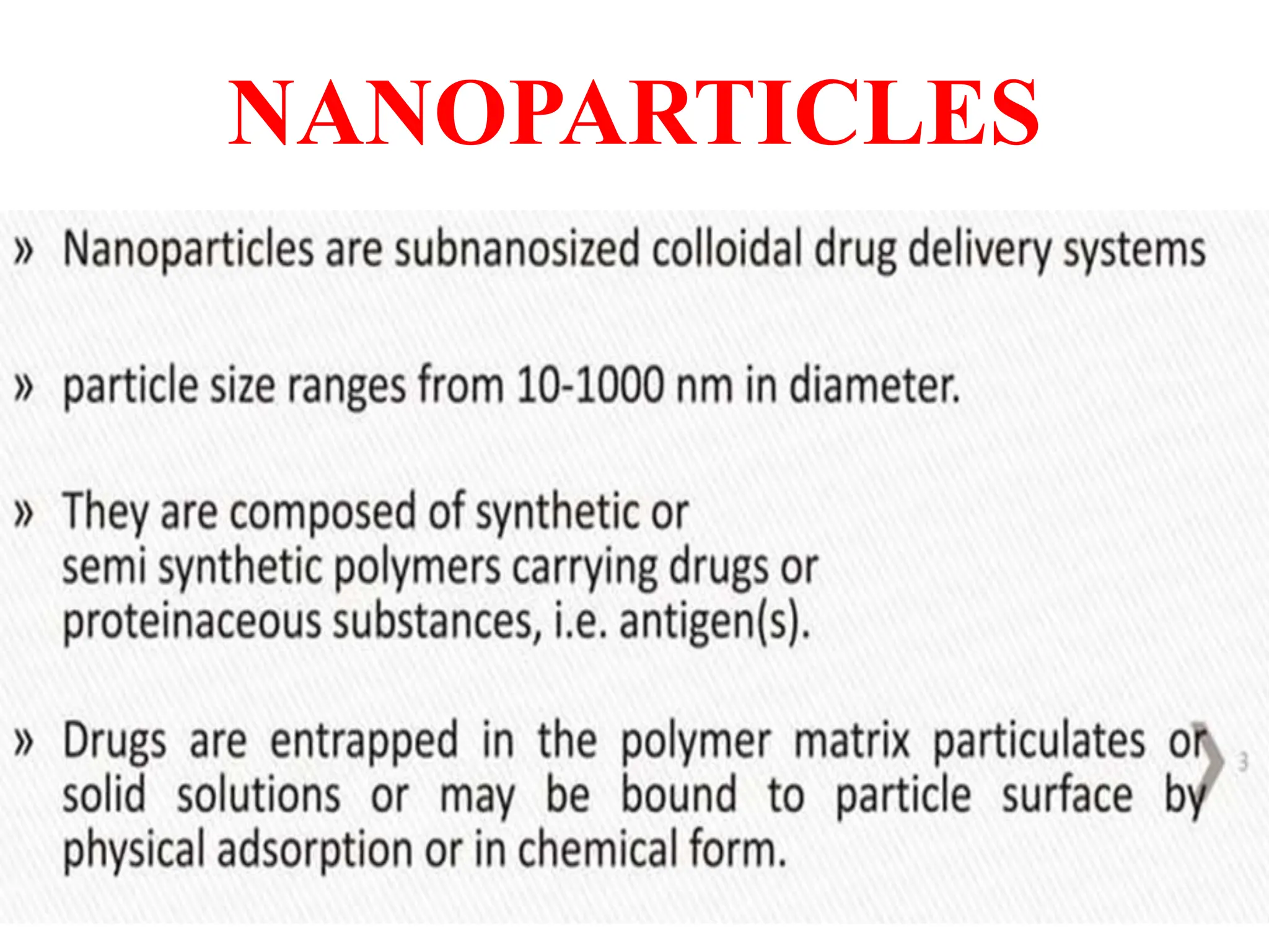 NANOPARTICLES
 
