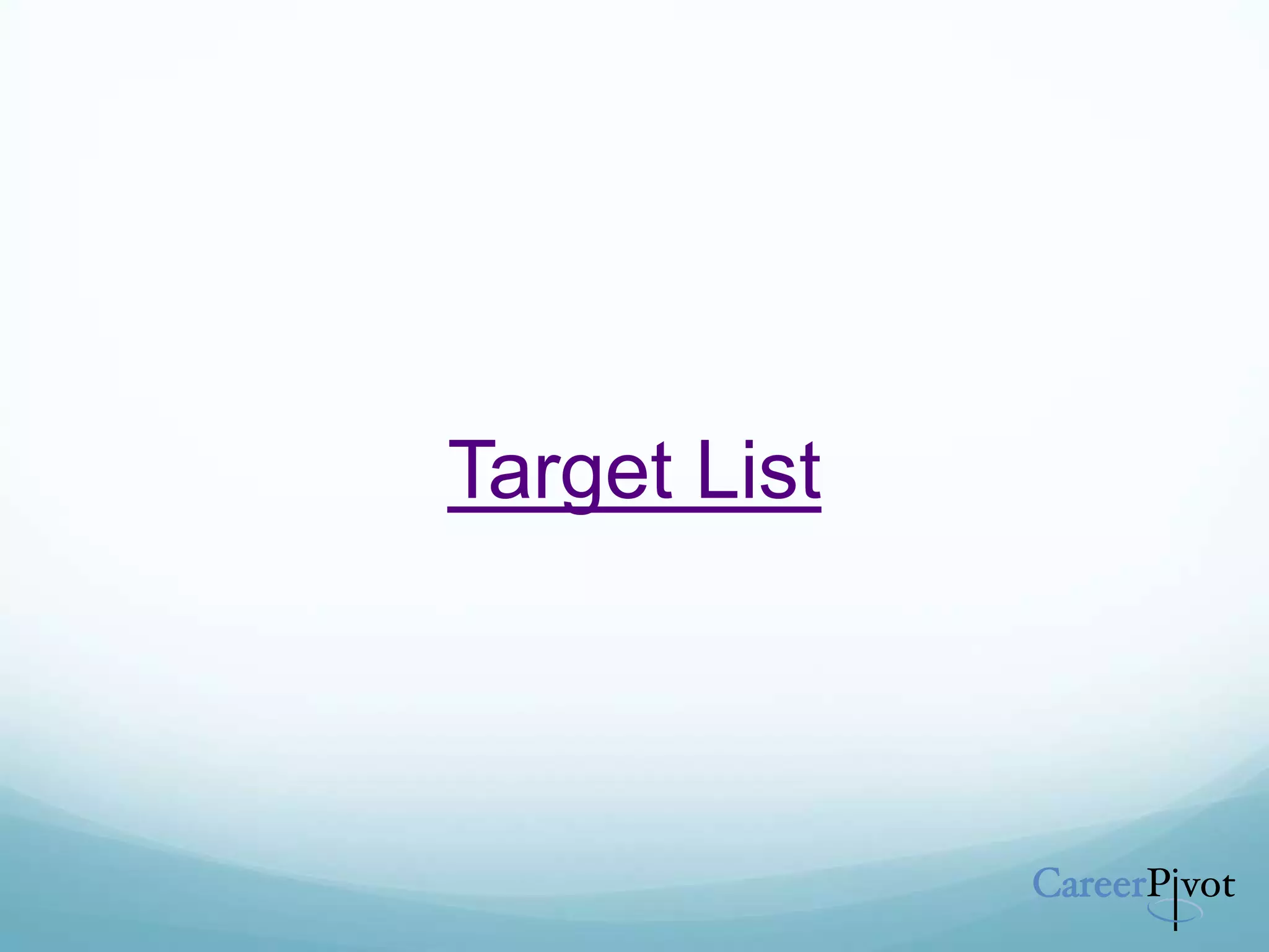 Target List