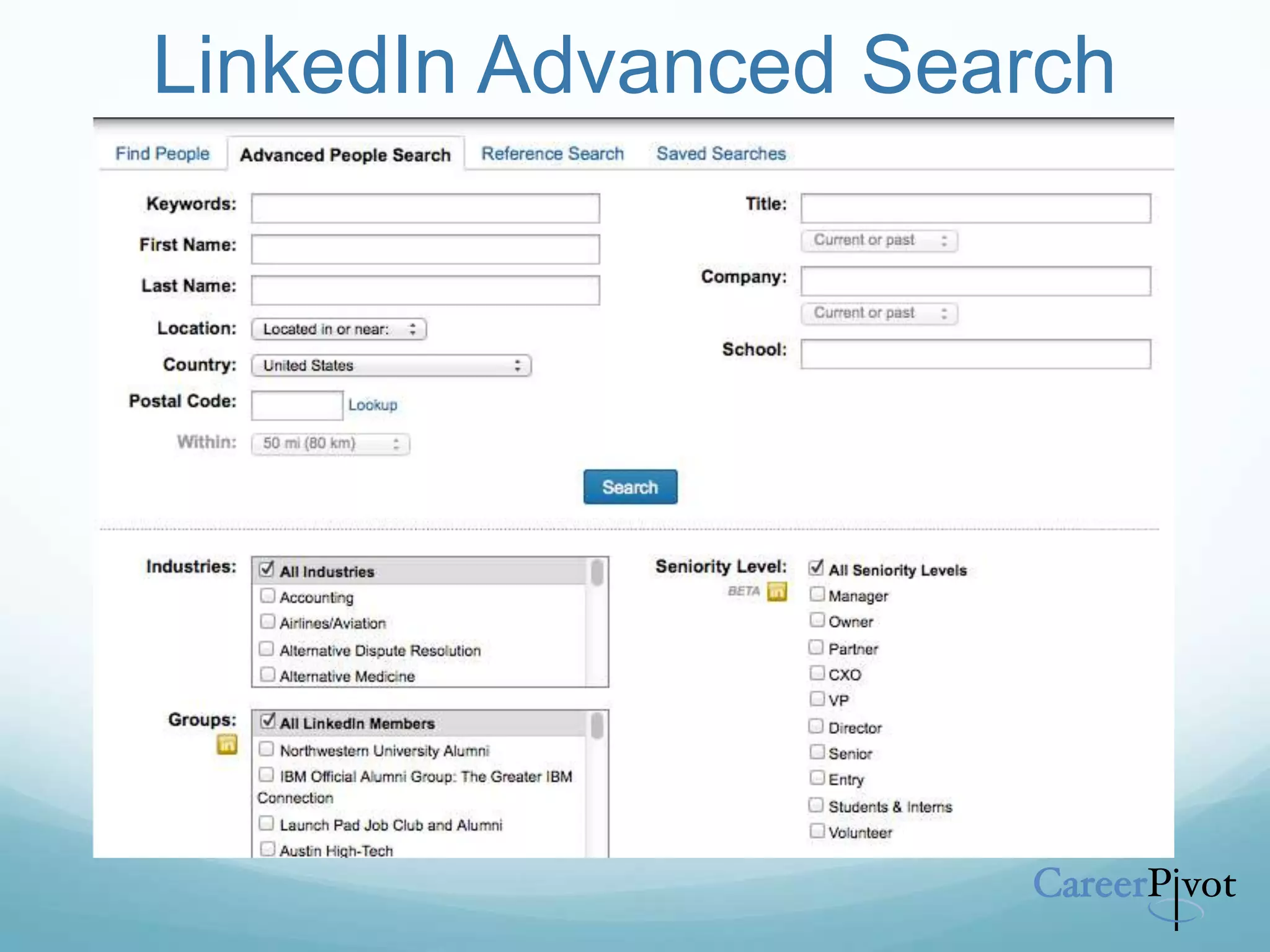 LinkedIn Advanced Search