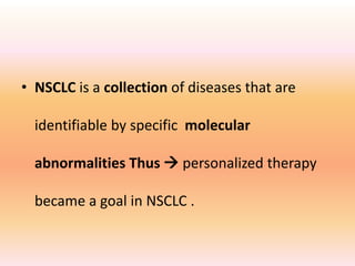 Targeted therapy in lung cancer | PPTX