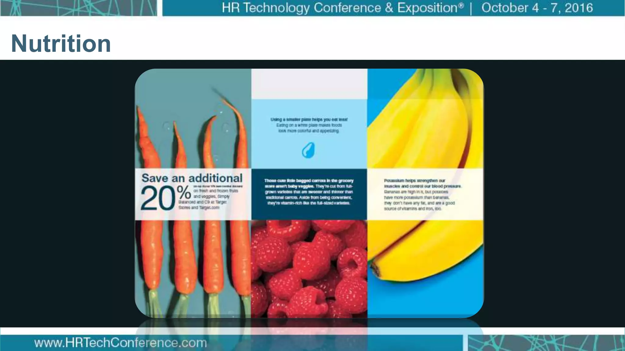 How Target Made Wellness a Business Priority
Click to edit Master title style
Click to edit Master subtitle style
Nutrition
 