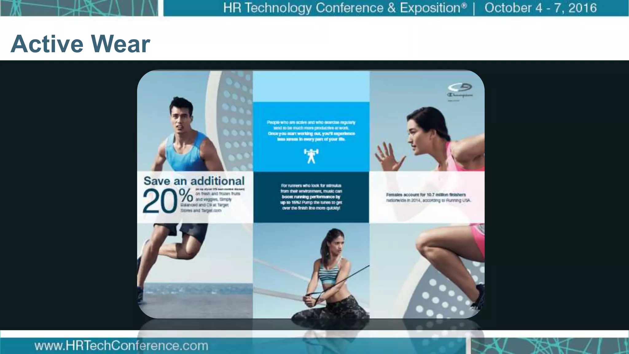 How Target Made Wellness a Business Priority
Click to edit Master title style
Click to edit Master subtitle style
Active Wear
 