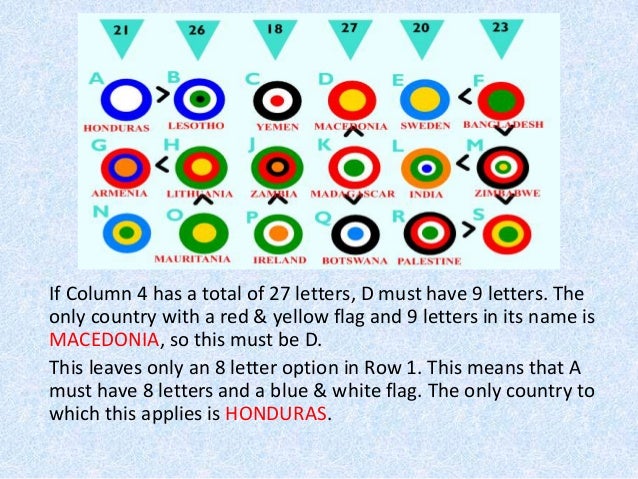 target flags logic puzzle 2 6 letter name