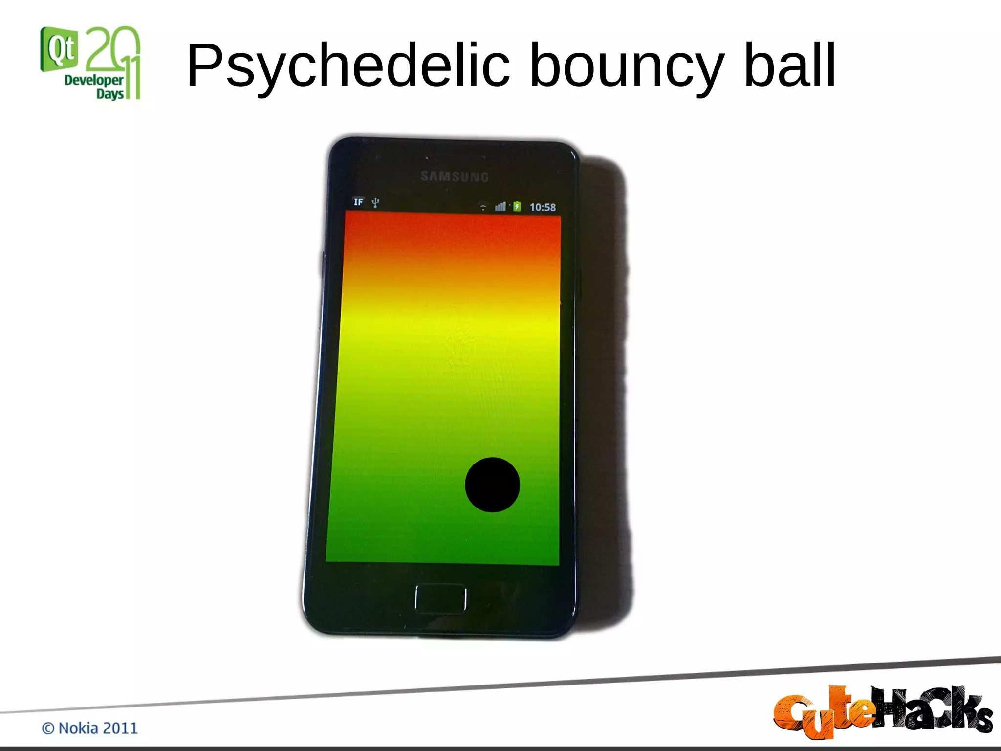 Psychedelic bouncy ball
 