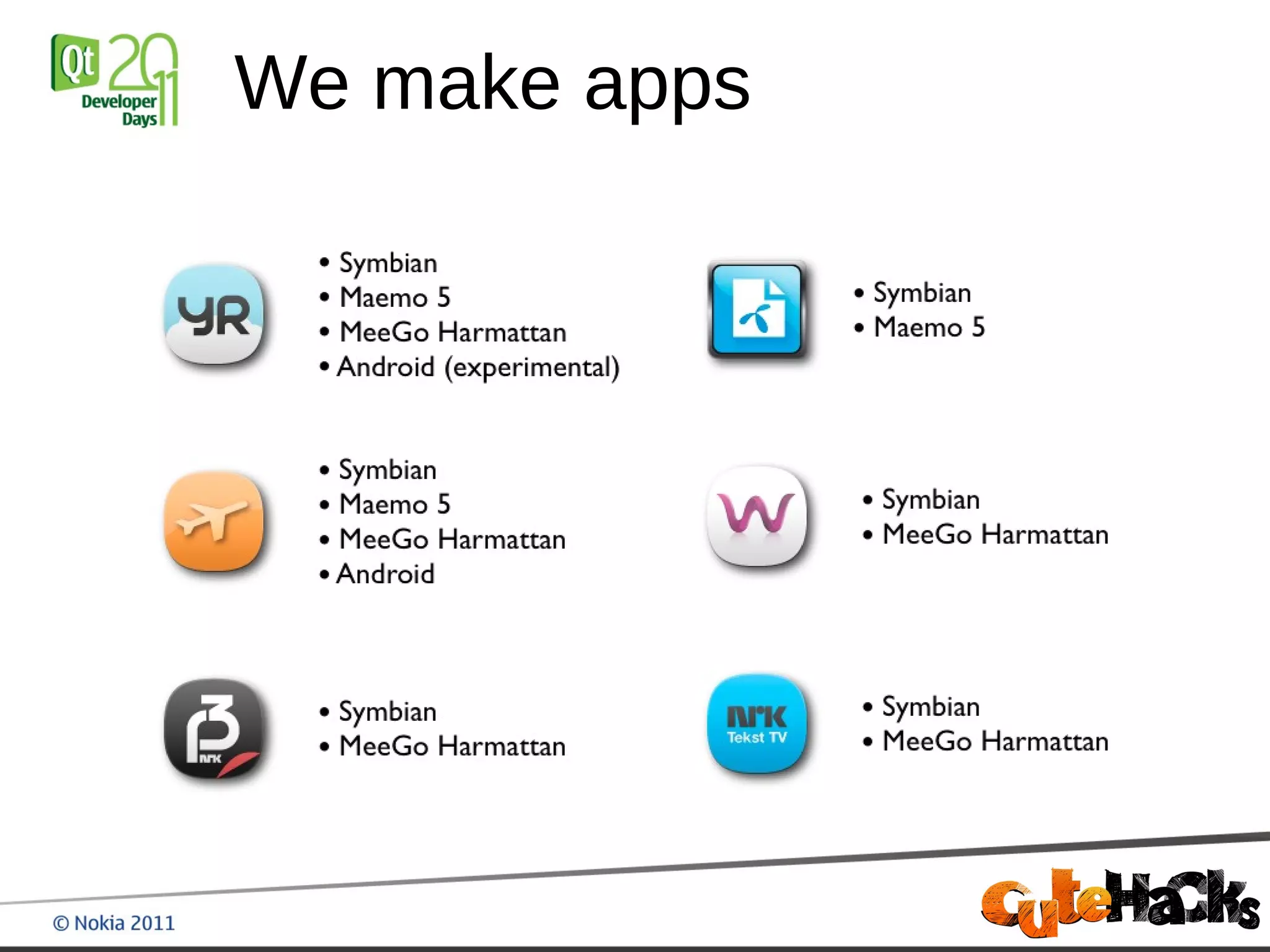 We make apps
 