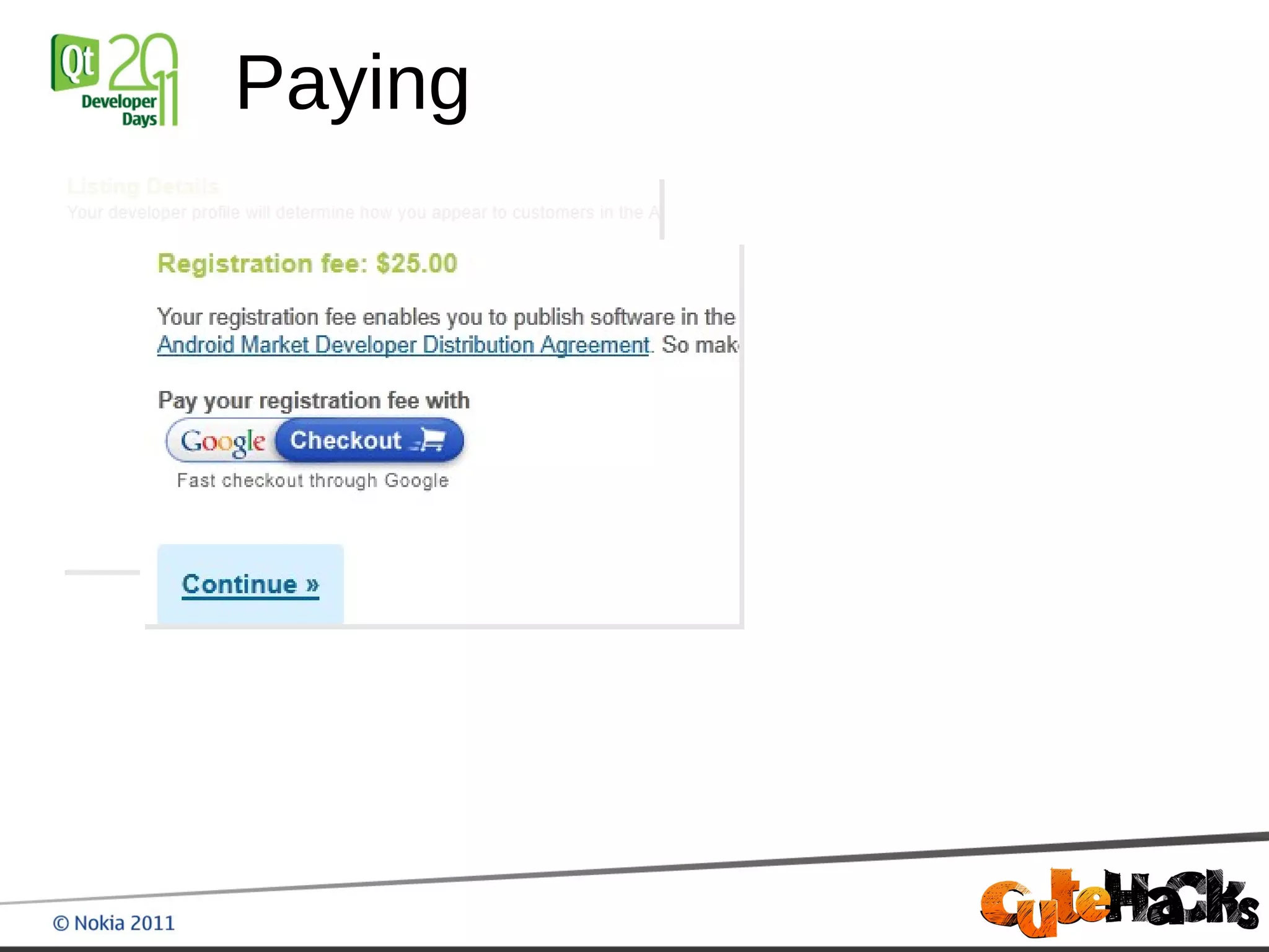 Paying
 