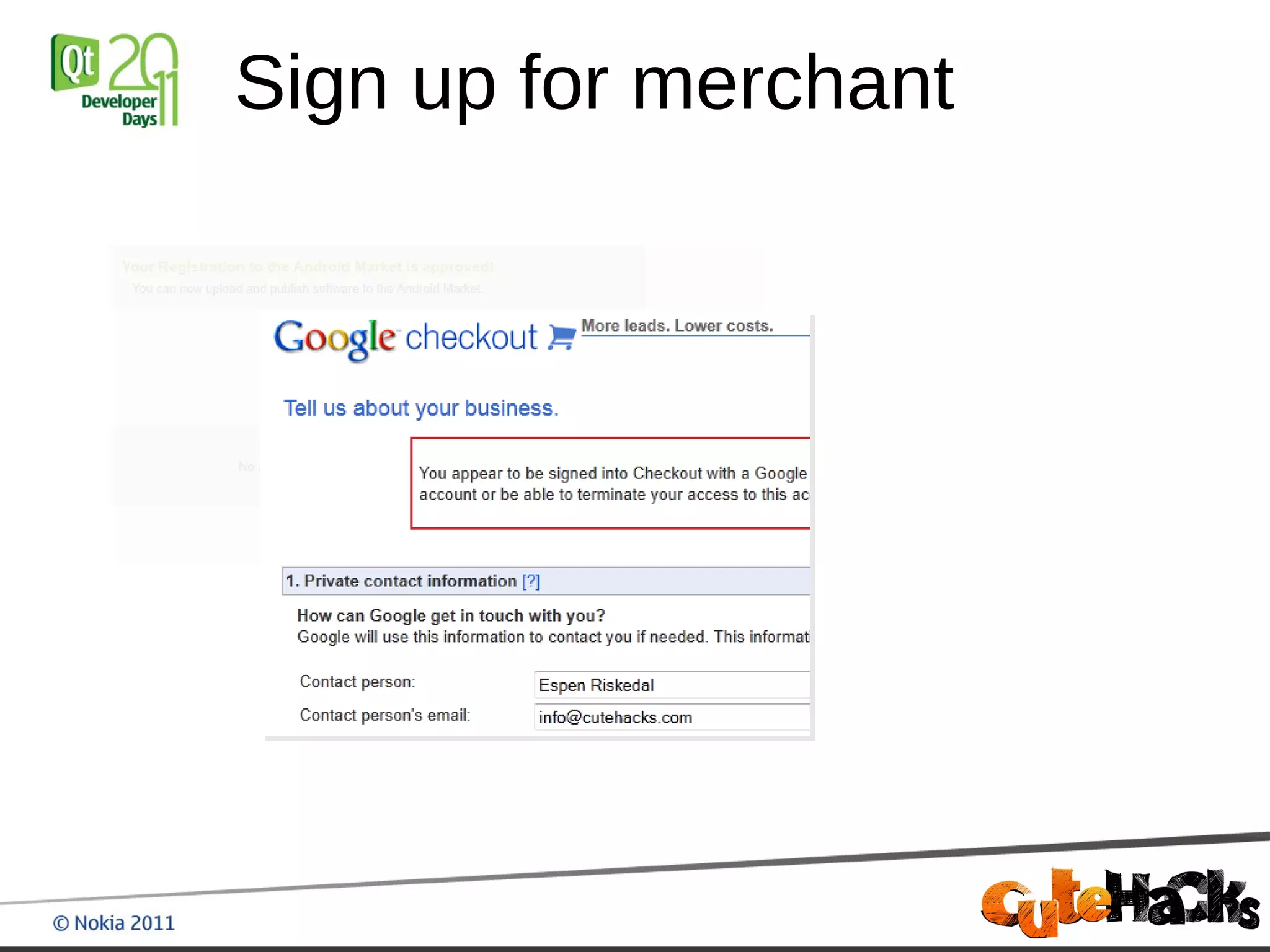 Sign up for merchant
 