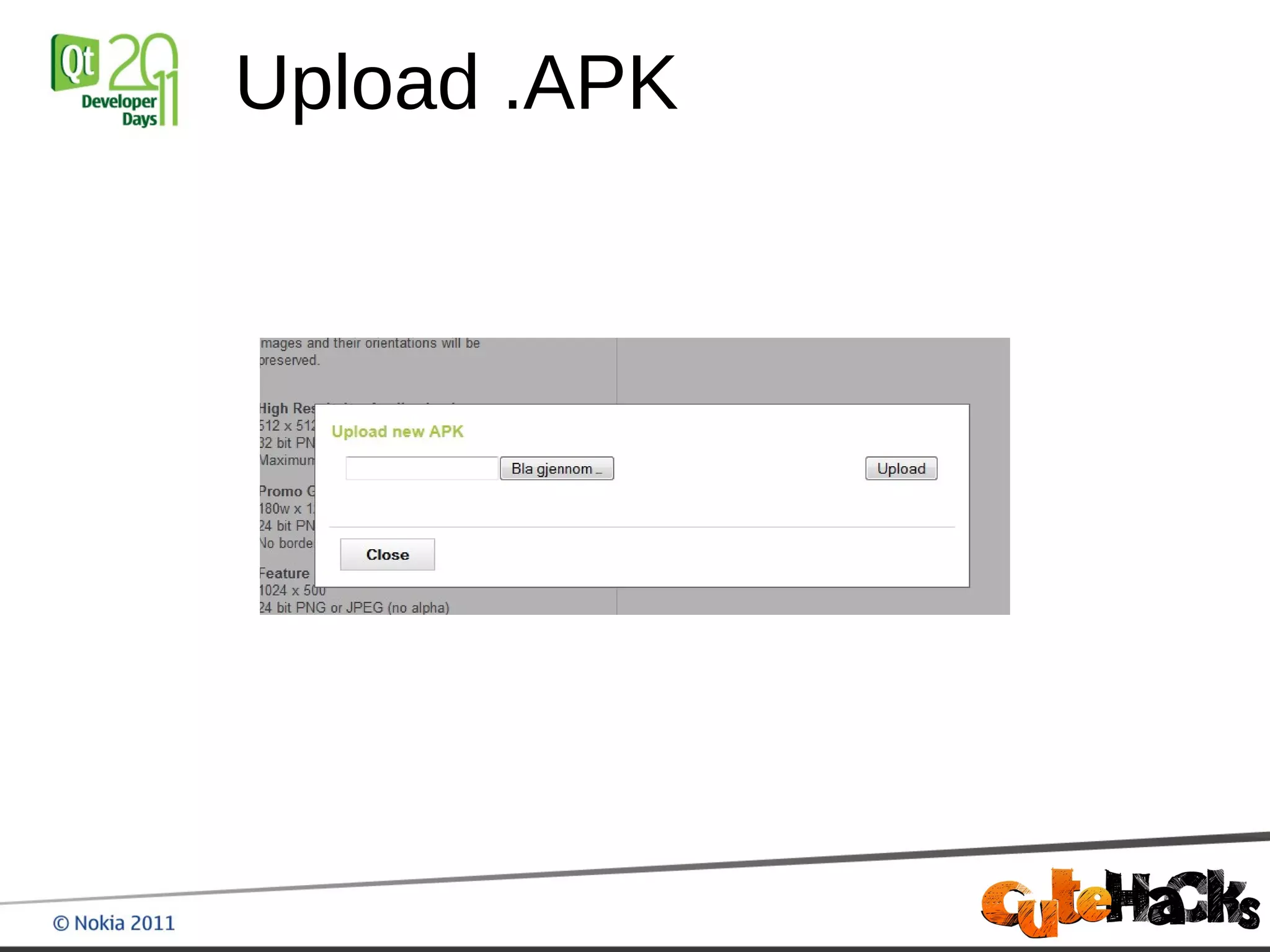 Upload .APK
 