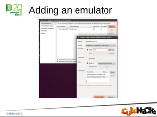 Adding an emulator
 