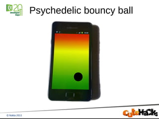 Psychedelic bouncy ball
 