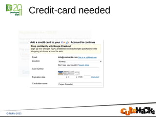 Credit-card needed
 