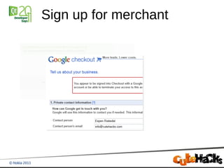 Sign up for merchant
 