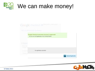We can make money!
 