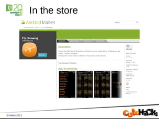 In the store
 