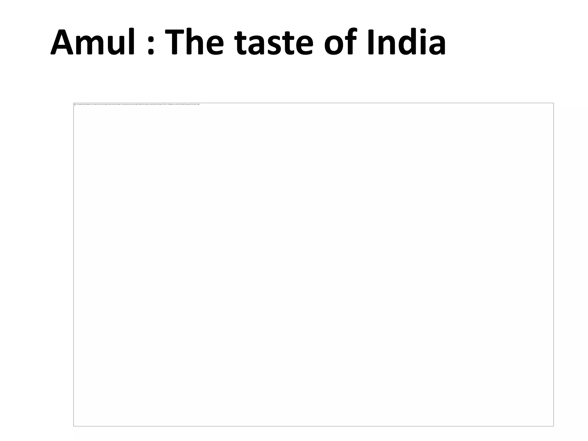Amul : The taste of India
 