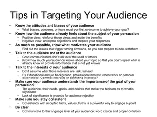 Targeting the audience | PPT
